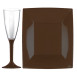 Vaisselle Jetable Extra Dur Marron